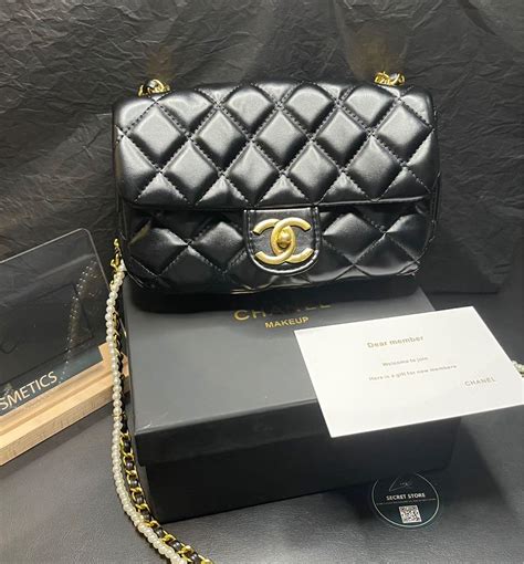 chanel makeup bag china|Chanel makeup bag free gift.